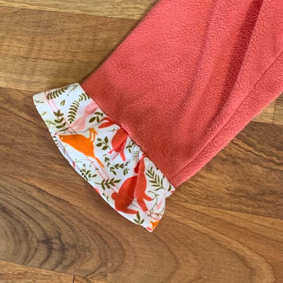 Girl's Pink Robe Bass Pro Sleepwear Swimwear Pajama w/ Belt Forest Animals 6 - Picture 9 of 13